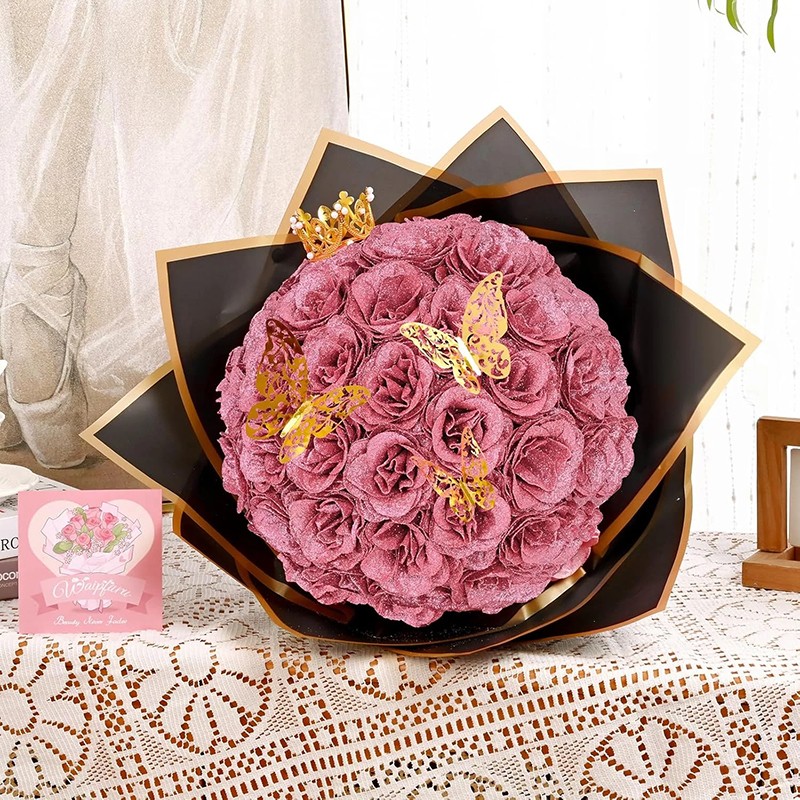 Glitter Eternal Rose Bouquet Valentine's Day, Birthday, Mother's Day or Grandmother's day