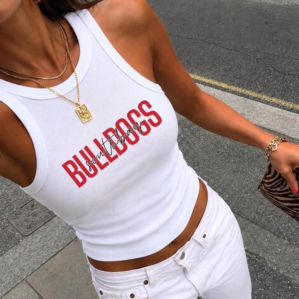Custom School Team NameTank Top, Tailgate Outfit, College Bed Party Gift, Football School Spirit Shirt