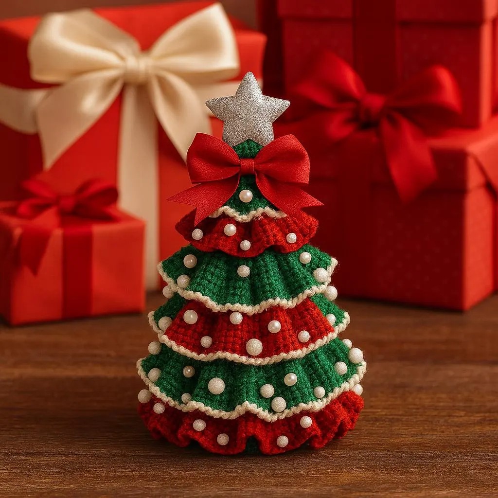 Crochet Christmas Tree Decor.