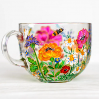 Custom Birth Flower Mug Ideal Gifts for Mom or Grandma for Mother's Day