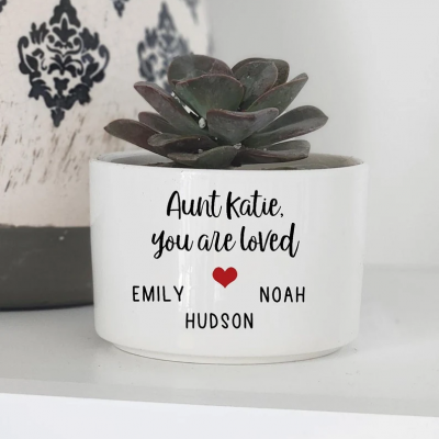 Personalized Mini Succulent Plant Pot