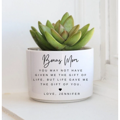 Personalized Mini Succulent Plant Pot