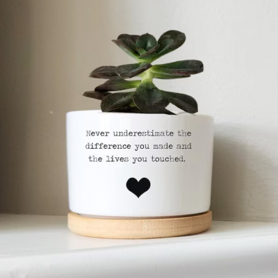 Personalized Mini Succulent Plant Pot