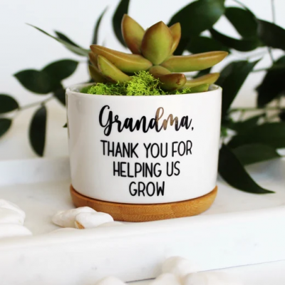 Personalized Mini Succulent Plant Pot