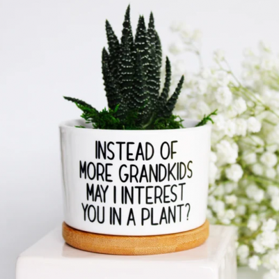 Personalized Mini Succulent Plant Pot