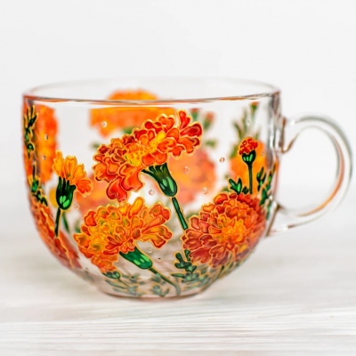 Custom Birth Flower Mug Ideal Gifts for Mom or Grandma for Mother's Day