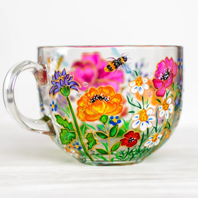 Custom Birth Flower Mug Ideal Gifts for Mom or Grandma for Mother's Day