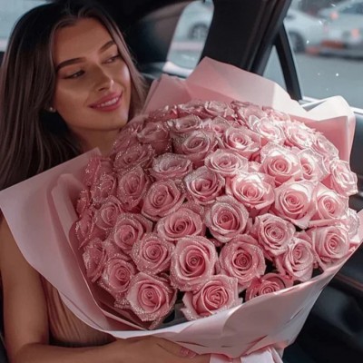 Glitter Eternal Rose Bouquet Valentine's Day, Birthday, Mother's Day or Grandmother's day