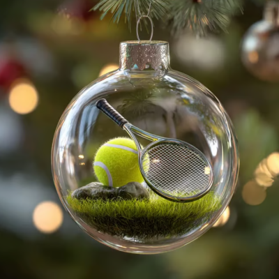 Seal your favorite sport inside a crystal-clear glass ball.