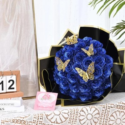 Glitter Eternal Rose Bouquet Valentine's Day, Birthday, Mother's Day or Grandmother's day